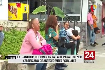 Video herunterladen: Abren segundo local para que extranjeros saquen certificado de antecedentes policiales