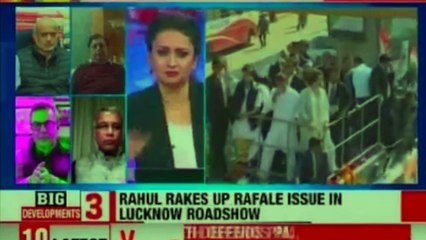Priyanka's Roadshow attracts sea of admirers in Lucknow | Priyanka Gandhi | Rahul Gandhi | Congress