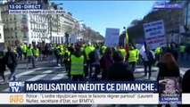 Plusieurs centaines de gilets jaunes descendent dans le calme les Champs-Élysées