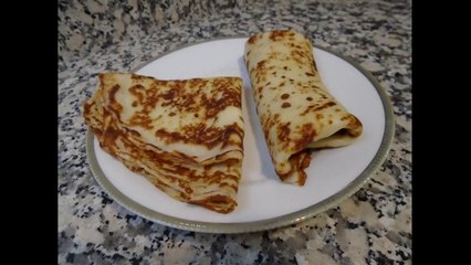 Homemade crepes dough