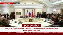 Başkan Erdoğan, üçlü zirvede konuluyor