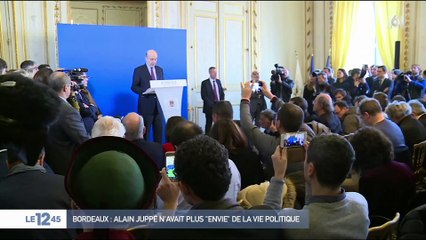 Bordeaux : Alain Juppé n'avait plus "envie" de la vie politique