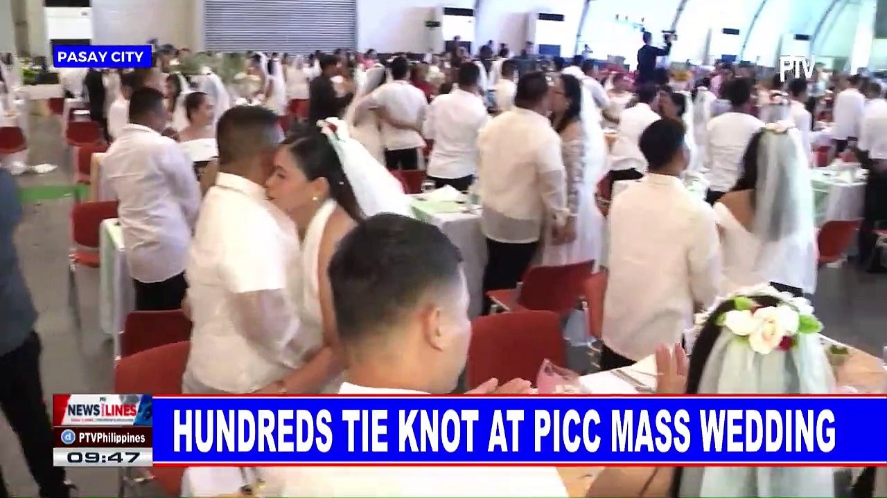 Hundreds tie knot at PICC mass wedding