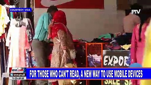 GLOBAL NEWS: For those who can't read, a new way to use mobile devices