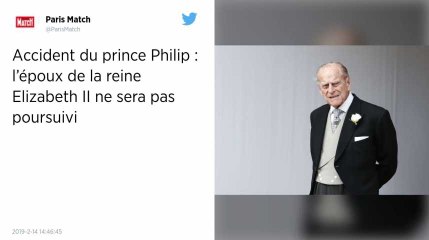Impliqué dans un accident de la route, le prince Philip ne sera pas poursuivi