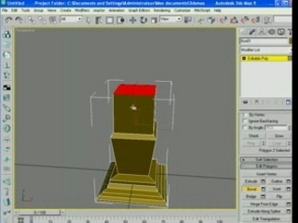 tutorial : Extrude et meshSmooth