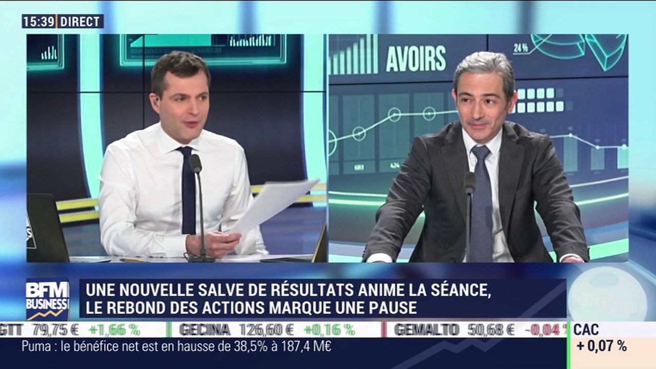 Les tendances sur les marchés: Une nouvelle salve de résultats anime la séance, le rebond des actions marque une pause - 14/02
