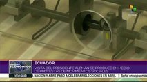 Presidente de Ecuador recibe a su homólogo de Alemania en Quito