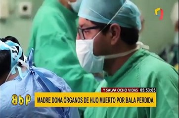 Familia de joven que falleció donó sus órganos