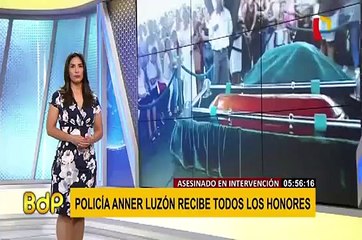 Piura: suboficial PNP Anner Luzón fue enterrado con honores