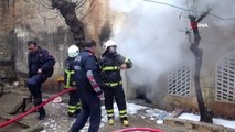 Yangında dumandan etkilenen 2 Suriyeli çocuk hastaneye kaldırıldı
