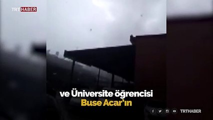 Kemer'i vuran hortumun görüntüsü ortaya çıktı