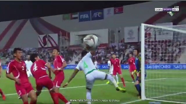 مباراة السعودية وكوريا الشمالية الشوط الاول كاس أسيا 2019