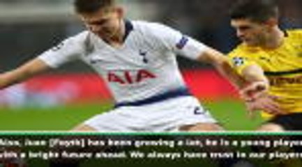 Vertonghen and Foyth vital to Dortmund win - Sanchez