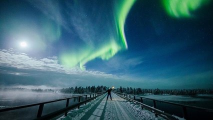 Nordlicht-Spektakel über Lappland