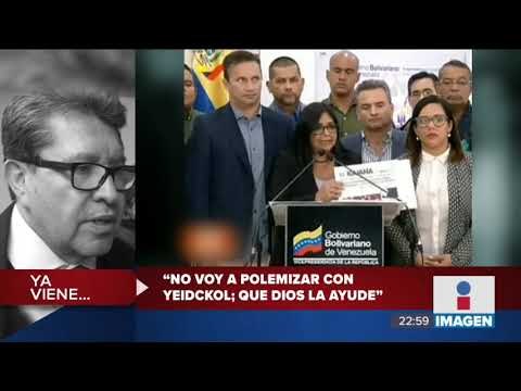Vicepresidenta de Venezuela dice que ayuda humanitaria está envenenada, son armas biológicas