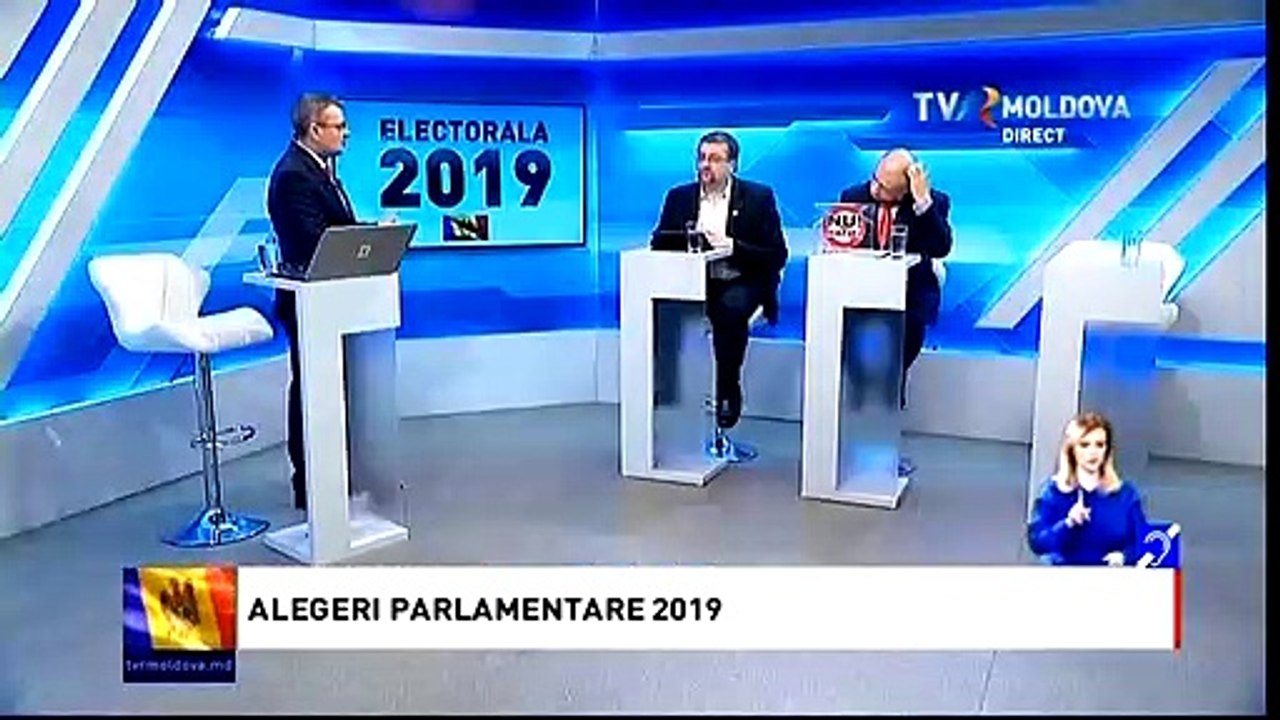 Dezbatere Electorală la TVR Moldova, 14 februarie 2019: Sergiu Mocanu (Antimafie), Virgil Pâslariuc (ACUM), Andrei Donică (Speranţa - Надежда)