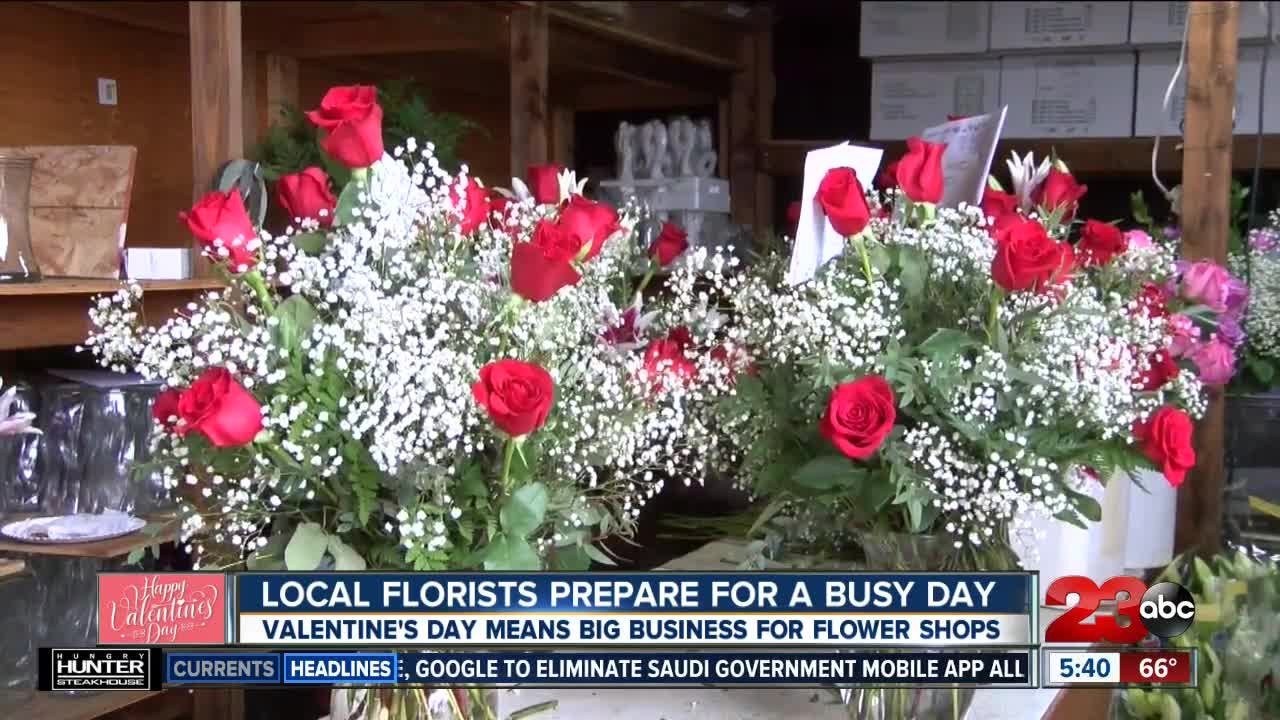 Flowers at Work for Valentines Day