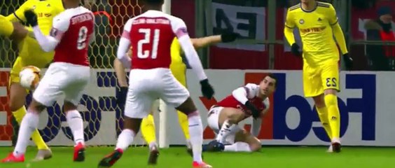 BATE Borisov vs Arsenal (1-0) Highlights & Goals - Europa League (14/2/2019)