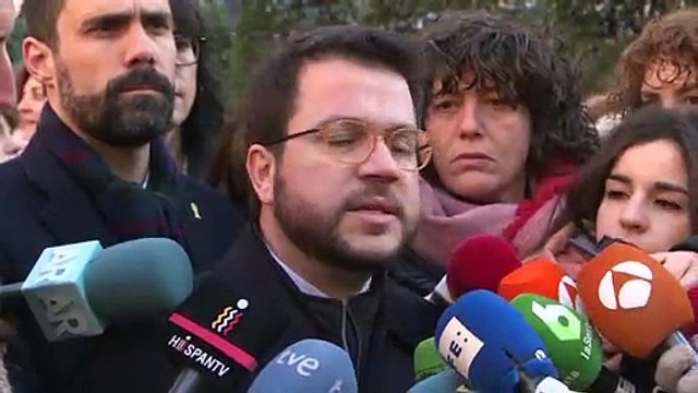 Reacciones políticas ante la comparecencia de Junqueras en el juicio del 'procés'