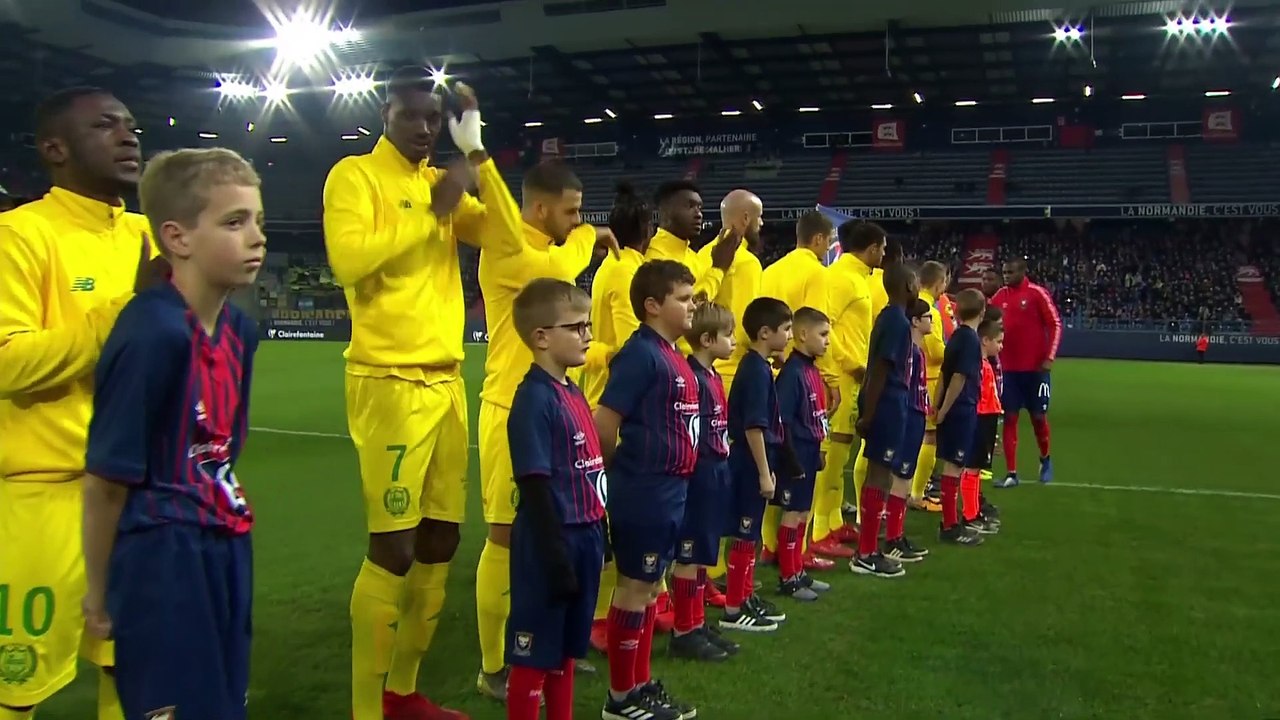 SM Caen - FC Nantes ( 0-1 ) - Highlights - (SMC - FCN)   2018-19