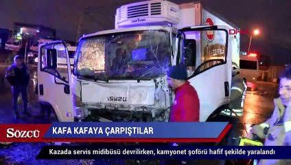 Kafa kafaya çarpıştılar!