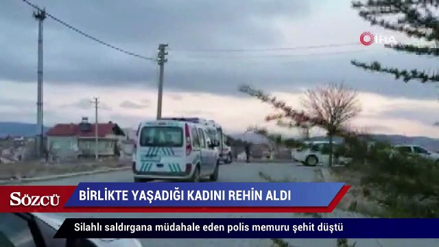 Birlikte yaşadığı kadını rehin aldı, bir polisi şehit etti, öldürüldü