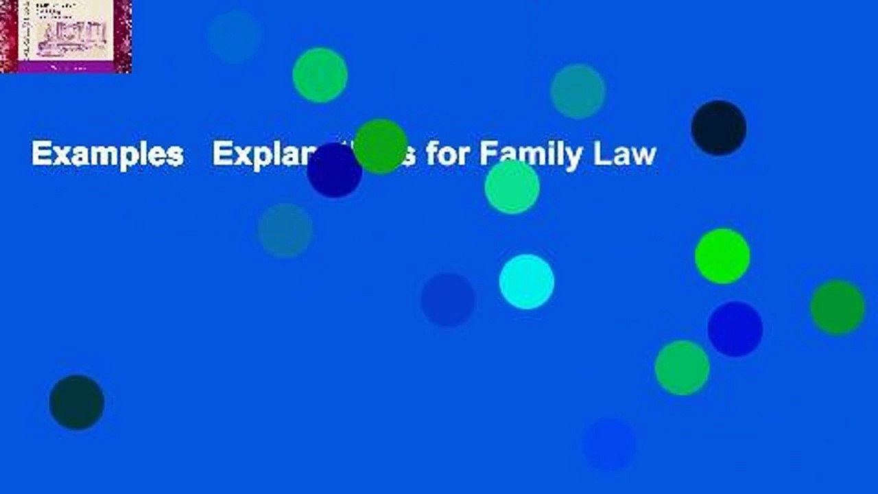 Examples   Explanations for Family Law