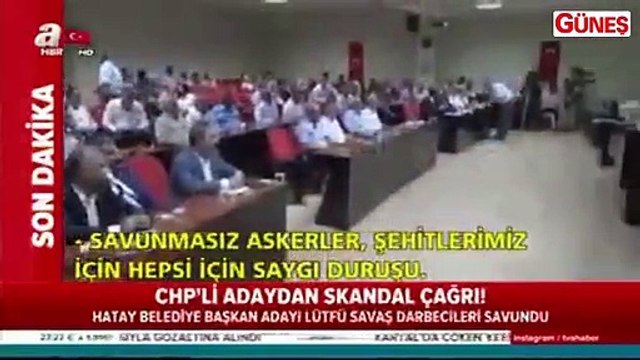 Hain FETÖ'cüler için saygı duruşu istemiş
