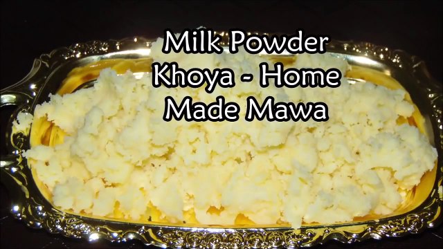 How to make Mawa from Milk Powder - Instant Khoya using milk powder - Home Made Mawa