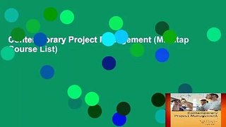 Contemporary Project Management (Mindtap Course List)