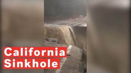 Highways Closed In California Due To Massive Sinkhole