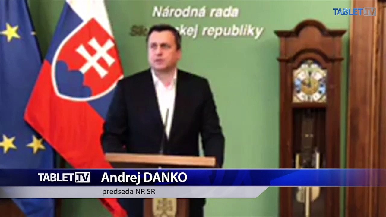 ZÁZNAM: Vyhlásenie predsedu Národnej rady SR Andreja Danka