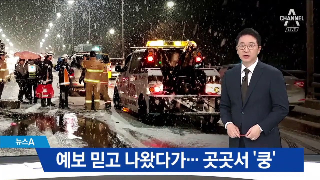 ‘1cm 안팎’ 예보 믿었다가…기습 폭설에 사고 속출