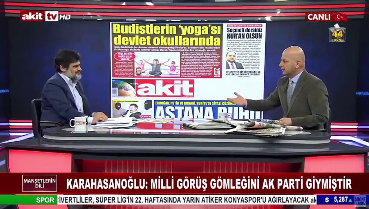 Kendi gazetesinde her gün baldır bacak gören Ahmet Hakan, Akit’e ahlak dersi vermeye kalkmasın!