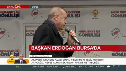 Erdoğan'dan Bursa'da Zaman şiiri