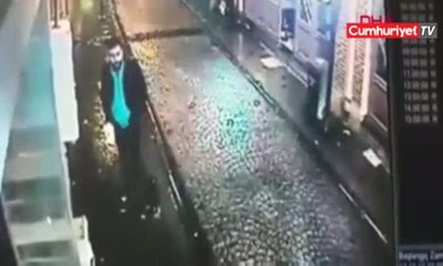 İş yerine pompalı tüfekle saldırı kamerada