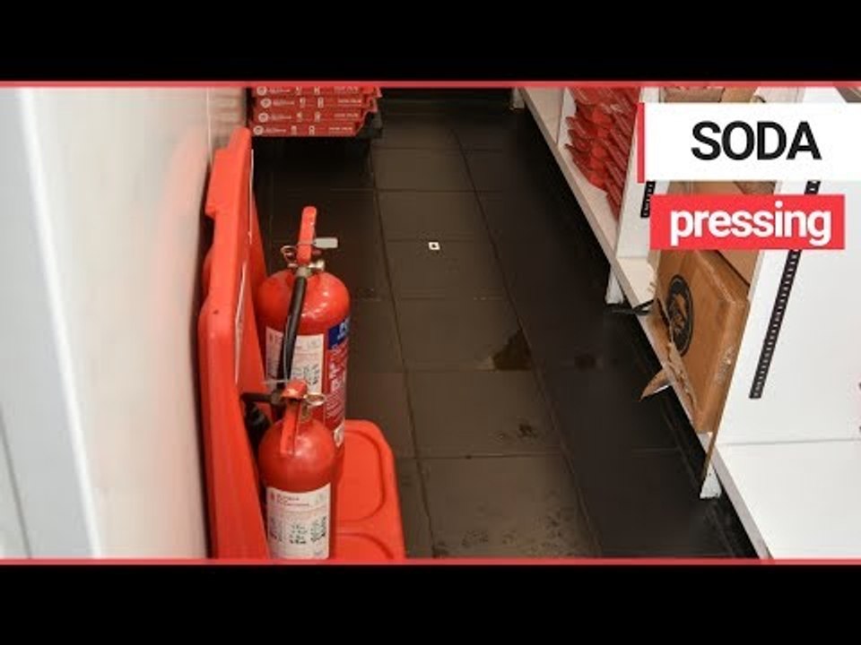 Senseless burglar washes away a trail of blood -- with PEPSI | SWNS TV