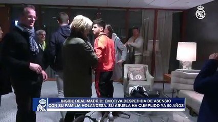 La emotiva despedida de @marcoasensio10 con su familia holandesa! RealMadrid