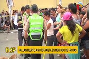 La Victoria: hallan cadáver de hombre frente al Mercado de Frutas