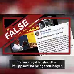 FALSE: Filipino 'royal family' ruled over pre-colonial 'Maharlika kingdom'