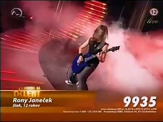 MAGIC GUITAR 12years old guy Rony Slovakia got talent