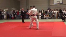Kilian Lefebvre (Judo Club Grand-Hornu) en U21 -66kg au Provincial jeunes 2019 (par Simon Barzyczak)