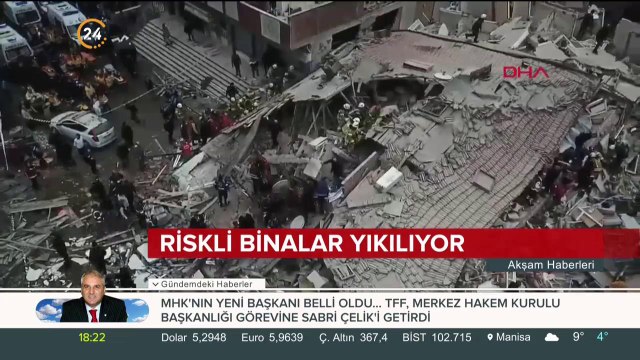 Kartal'da riskli binalar yıkılıyor