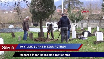 40 yıllık şüphe mezar açtırdı