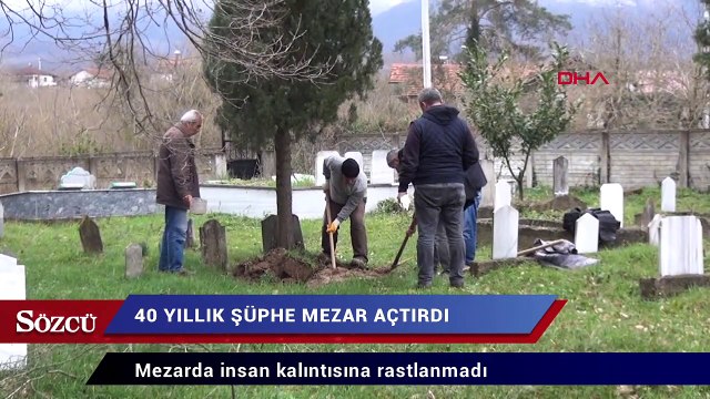 40 yıllık şüphe mezar açtırdı