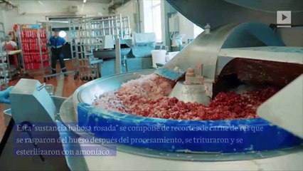 Una 'sustancia babosa rosada' puede ser ahora etiquetada como carne molida