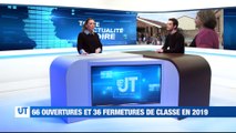 A la Une : Marc Petit, reste maire de Firminy / Le maire de Juré témoigne après le drame / 66 ouvertures de classes et 36 fermetures pour 2019 / Jusqu'à 17 degrés ce vendredi ! / Nelson Montfort à Charlieu /