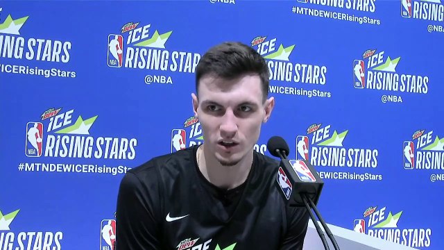 Brooklyn Nets' Rodions Kurucs Talks About NBA G League Experience At Rising Stars Media Day