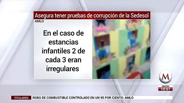 AMLO: tenemos un millon 500 mil casos de pruebas de corrupcion en Sedesol